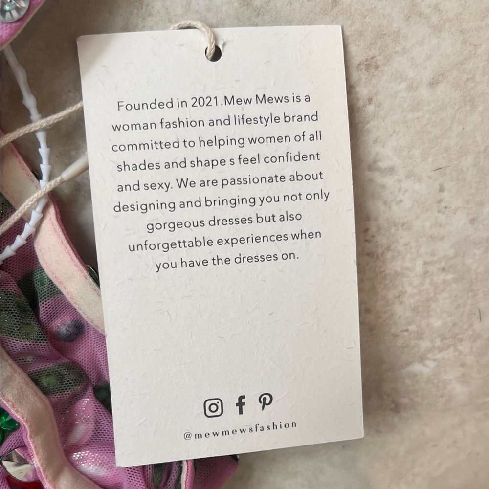 Mew Mews Purple with Green Red White Sparkling Jewels Size Small New with Tag - Picture 6 of 12